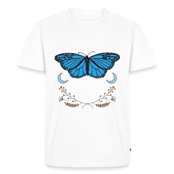 Si je ne peux pas apporter mon papillon, je ne vais pas - T-shirt Premium bio Homme - blanc - Devant - Nico (187cm)