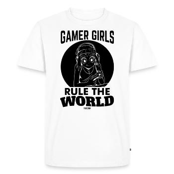 Jeux de filles en ligne Jeux sur Internet - T-shirt Premium bio Homme - blanc - Devant - Nico (187cm)