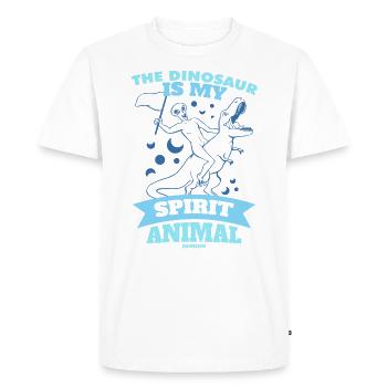 Le dinosaure est mon animal spirituel - T-shirt Premium bio Homme - blanc - Devant - Nico (187cm)