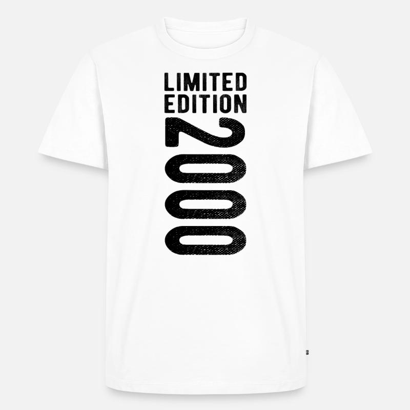 limited edition 2000 - Männer Premium Bio T-Shirt - Weiß