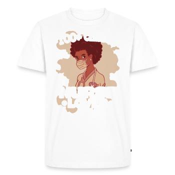 100% Certified Nurse Lover - Men's Premium Organic T-Shirt - white - Front - Nico (187cm)