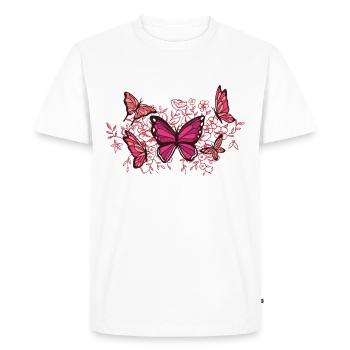 If It Involves Butterflies Count Me In - Men's Premium Organic T-Shirt - white - Front - Nico (187cm)