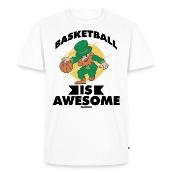 Le basketball est génial - T-shirt Premium bio Homme - blanc - Devant - Nico (187cm)