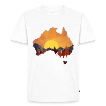 If It Involves Australia Count Me In - Men's Premium Organic T-Shirt - white - Front - Nico (187cm)