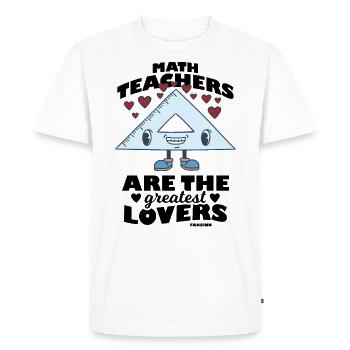 Mathematics - Men's Premium Organic T-Shirt - white - Front - Nico (187cm)