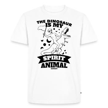 Le dinosaure est mon animal spirituel - T-shirt Premium bio Homme - blanc - Devant - Nico (187cm)