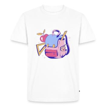 Future Teacher - Men's Premium Organic T-Shirt - white - Front - Nico (187cm)