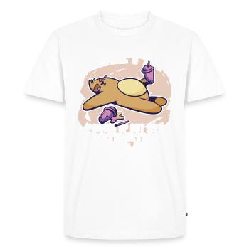 Motivation - T-shirt Premium bio Homme - blanc - Devant - Nico (187cm)