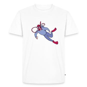 All I Need To Learn About Life Diving - Men's Premium Organic T-Shirt - white - Front - Nico (187cm)