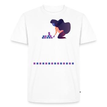 Autism Awareness - Men's Premium Organic T-Shirt - white - Front - Nico (187cm)