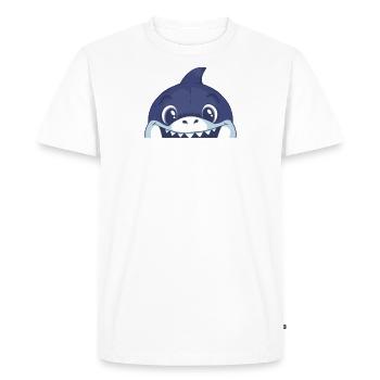 drôle d’image de poisson pour les filles - T-shirt Premium bio Homme - blanc - Devant - Nico (187cm)