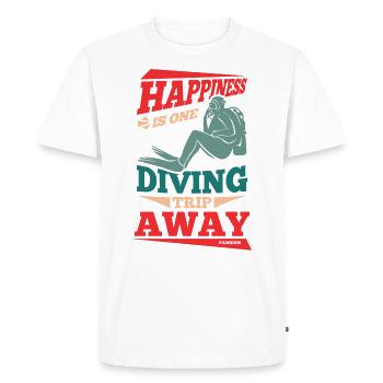 Dive - Men's Premium Organic T-Shirt - white - Front - Nico (187cm)