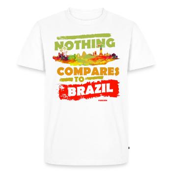 Brazil Rio de Janeiro South America Gift - Men's Premium Organic T-Shirt - white - Front - Nico (187cm)
