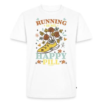 Running Jogging Sport Race Training Gift - T-shirt Premium bio Homme - blanc - Devant - Nico (187cm)