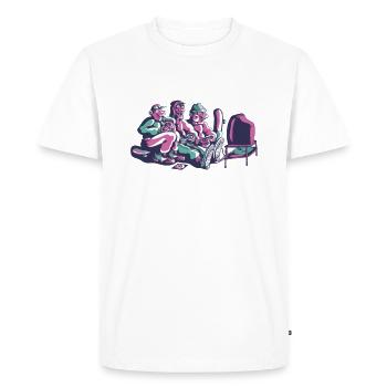 Game Nerd Game Console Gaming Play Gamepad - Men's Premium Organic T-Shirt - white - Front - Nico (187cm)