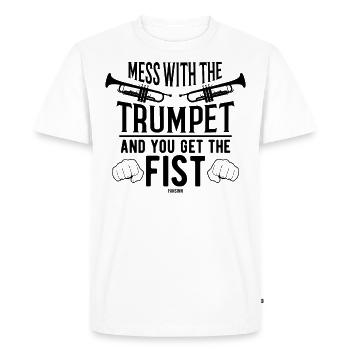 Trompette Brass Band Tröten - T-shirt Premium bio Homme - blanc - Devant - Nico (187cm)