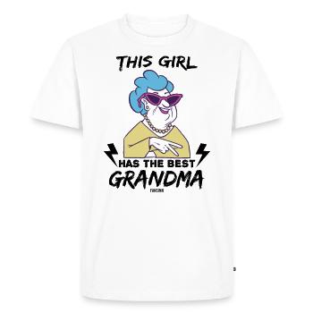 meilleure grand-mère - T-shirt Premium bio Homme - blanc - Devant - Nico (187cm)