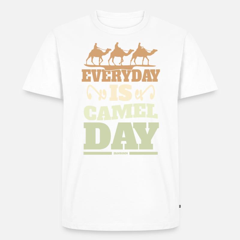 Everyday Is Camel Day - Männer Premium Bio T-Shirt - Weiß