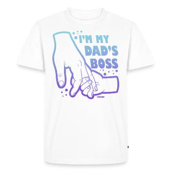 Père et fille - T-shirt Premium bio Homme - blanc - Devant - Nico (187cm)