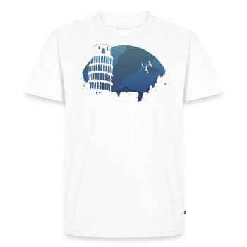 Italy Italian Flag Italia Gift - Men's Premium Organic T-Shirt - white - Front - Nico (187cm)