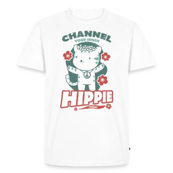 my inner hippie - Men's Premium Organic T-Shirt - white - Front - Nico (187cm)