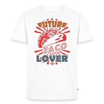 Futur amateur de tacos - T-shirt Premium bio Homme - blanc - Devant - Nico (187cm)