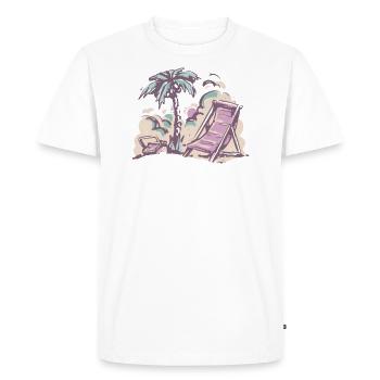Hawaï - T-shirt Premium bio Homme - blanc - Devant - Nico (187cm)