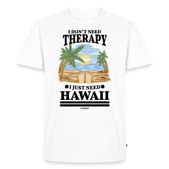 Hawaï - T-shirt Premium bio Homme - blanc - Devant - Nico (187cm)