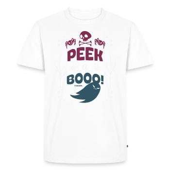 étrange cadeau d’Halloween fantôme - T-shirt Premium bio Homme - blanc - Devant - Nico (187cm)
