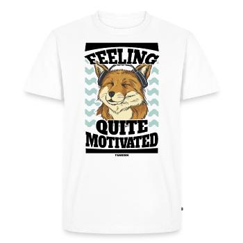 Motivation - T-shirt Premium bio Homme - blanc - Devant - Nico (187cm)