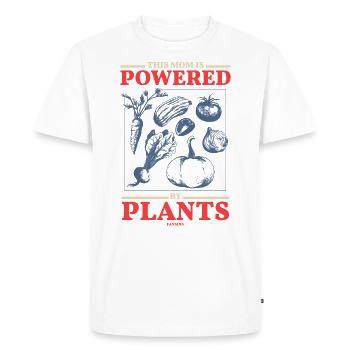 Cette mère est alimentée par des plantes - T-shirt Premium bio Homme - blanc - Devant - Nico (187cm)