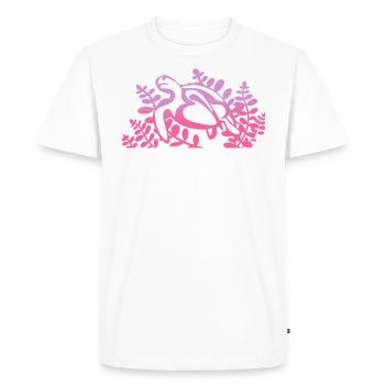 girl turtle mother water sea - Men's Premium Organic T-Shirt - white - Front - Nico (187cm)