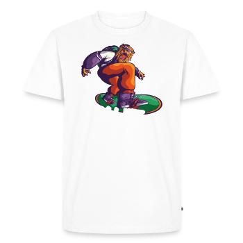 Snowboard Holiday Winter Holiday Mountains - T-shirt Premium bio Homme - blanc - Devant - Nico (187cm)