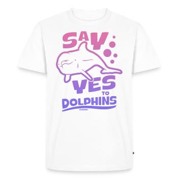 Dauphin - T-shirt Premium bio Homme - blanc - Devant - Nico (187cm)