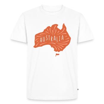 Ceci est mon maillot Australie - T-shirt Premium bio Homme - blanc - Devant - Nico (187cm)