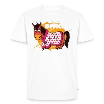 This Is My Official Horse Napping Shirt - Men's Premium Organic T-Shirt - white - Front - Nico (187cm)