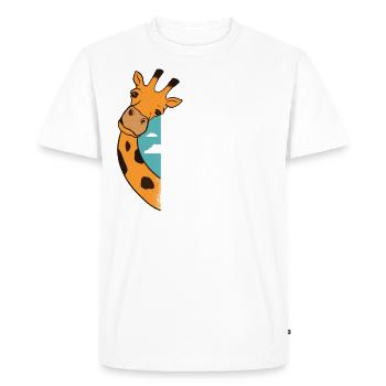 J’aime l’Afrique et peut-être trois personnes - T-shirt Premium bio Homme - blanc - Devant - Nico (187cm)