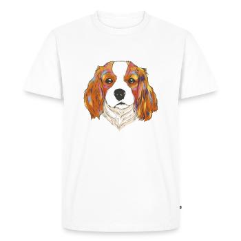 Sois toujours toi-même chien - T-shirt Premium bio Homme - blanc - Devant - Nico (187cm)