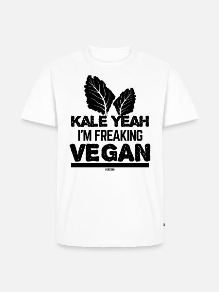 crazy vegan - Men's Premium Organic T-Shirt - white