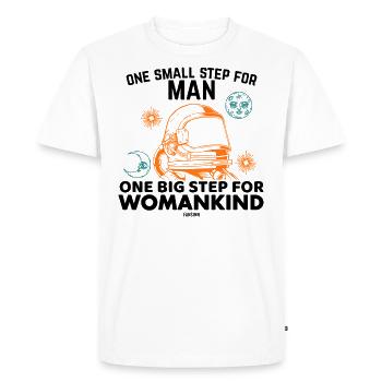 Astronomie spatiale Femmes Fille Lune - T-shirt Premium bio Homme - blanc - Devant - Nico (187cm)