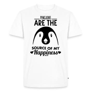 Manchot Pôle Sud Oiseau de mer Antarctique - T-shirt Premium bio Homme - blanc - Devant - Nico (187cm)