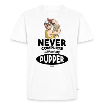 funny dog saying for women - Men's Premium Organic T-Shirt - white - Front - Nico (187cm)