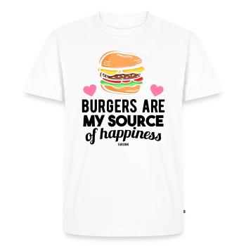Hamburg fast food grill delicious - Men's Premium Organic T-Shirt - white - Front - Nico (187cm)