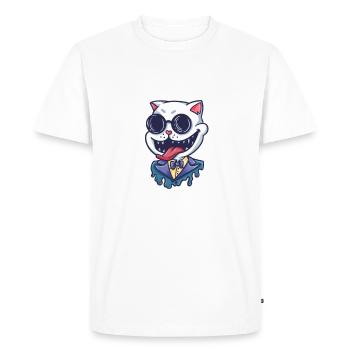 J’aime vraiment les chats, d’accord? - T-shirt Premium bio Homme - blanc - Devant - Nico (187cm)