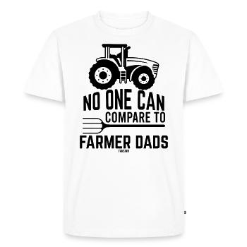 Farmer Dad Acker Farmer Gift - Men's Premium Organic T-Shirt - white - Front - Nico (187cm)