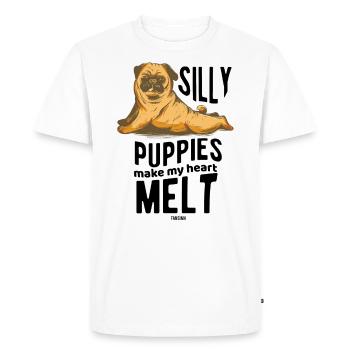 Conception de chien - T-shirt Premium bio Homme - blanc - Devant - Nico (187cm)