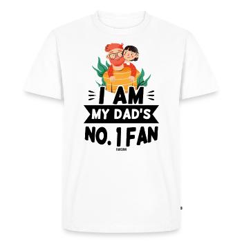 Dad is the best man of the year - Men's Premium Organic T-Shirt - white - Front - Nico (187cm)