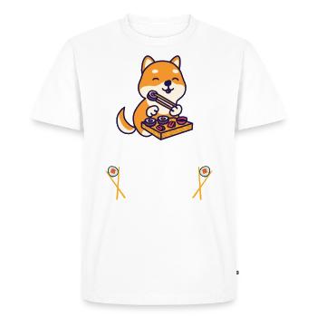 Sushi Pet Puppy - T-shirt Premium bio Homme - blanc - Devant - Nico (187cm)