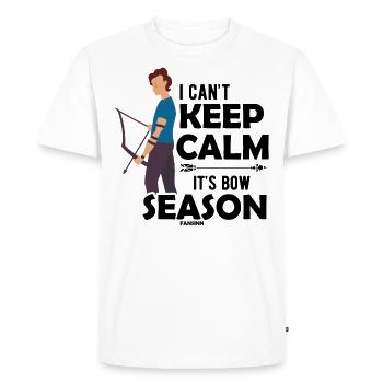 Archery Bow and Arrow Hunter - Men's Premium Organic T-Shirt - white - Front - Nico (187cm)