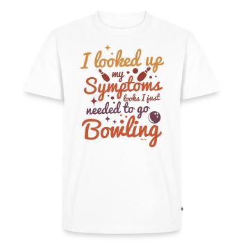 Bowling Strike Bowling alley Bowling team - T-shirt Premium bio Homme - blanc - Devant - Nico (187cm)